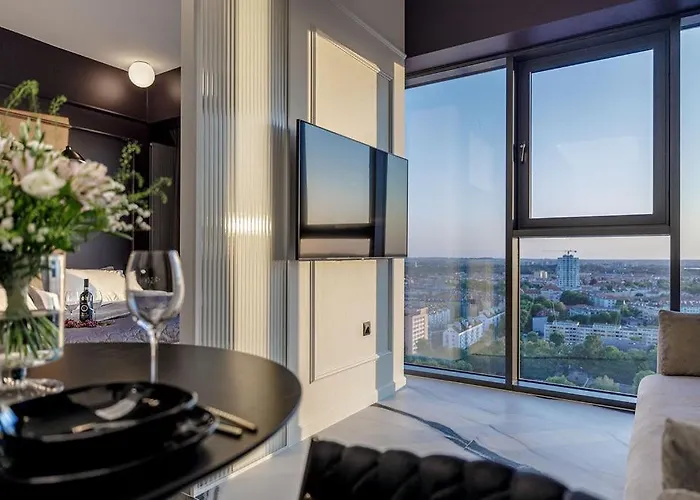 アパート Ms Hanza Tower 20 Floor シュチェチン